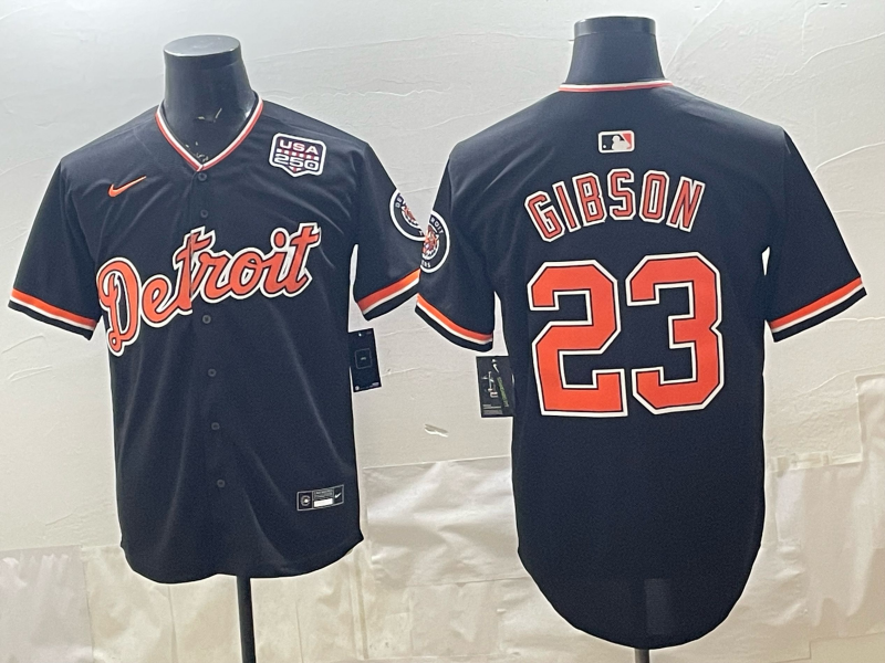 Men Detroit Tigers #23 Gibson black Nike 2026 MLB Jersey 0409008